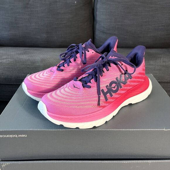 Hoka One One Mach 5 Pink Running Shoes 1127894 RSRW Women's Size 7.5B - Picture 2 of 13